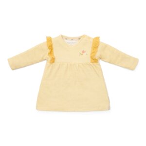 Jurkje lange mouw Warm Yellow check