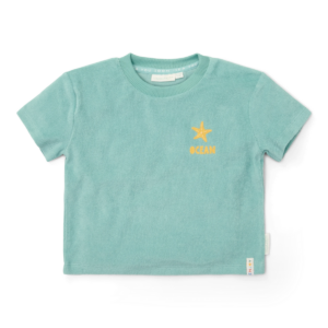 T-shirt en Short Seashells and Stripes Surf Blue