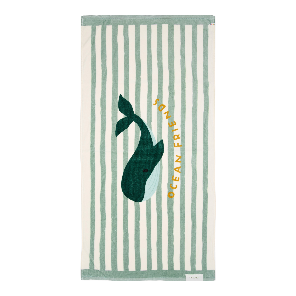 Badlaken Seashells and Stripes Surf Blue