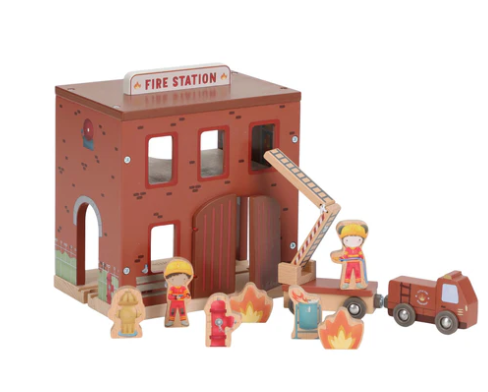 Houten brandweerkazerne – Rood – Essentials