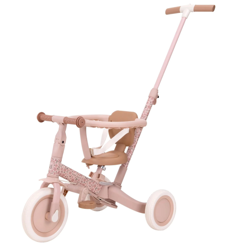 LD Driewieler met duwstang Fairy Floral