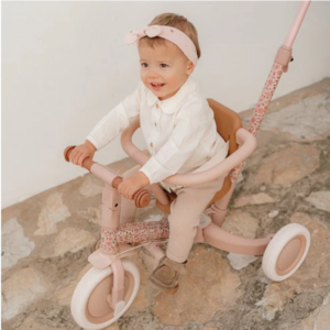 LD Driewieler met duwstang Fairy Floral
