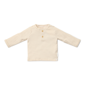 T-shirt lange mouw Soft Beige Stripe