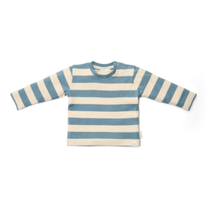 T-shirt lange mouw Stone Blue Stripe