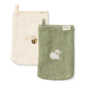 Washandjes set geborduurd – Little Farm