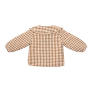 Blouse Brown check meisje