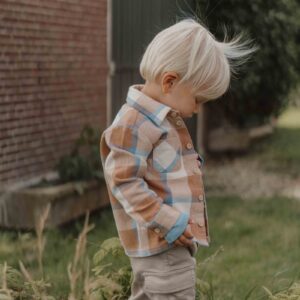 Blouse Ice blue check