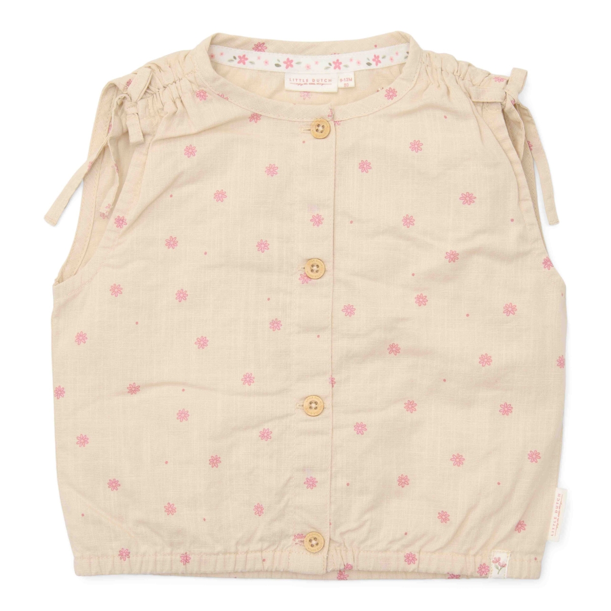 Blouse mouwloos Sand