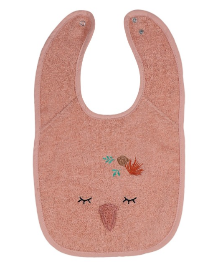 Blush & Blossom - Terry Cloth Bib - Swan Ivy