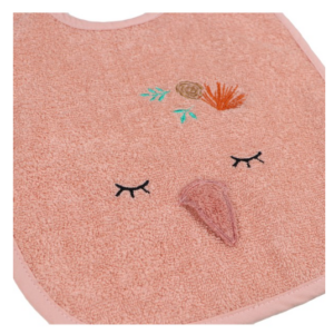 Blush & Blossom – Terry Cloth Bib – Swan Ivy