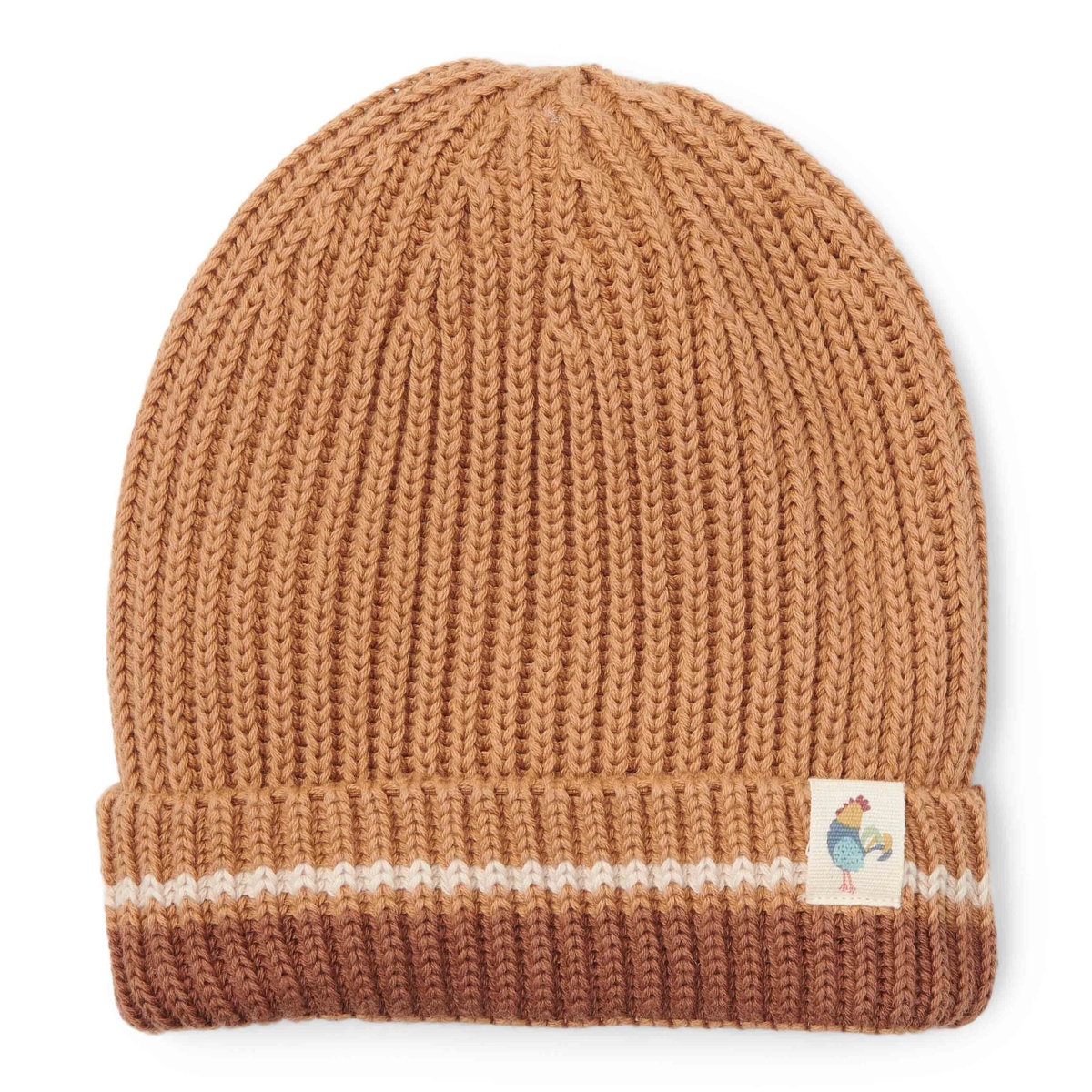 Gebreide muts bruin