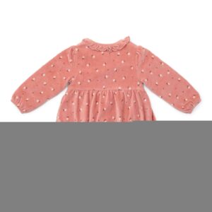 Jurk lange mouw Warm Rose Flowers