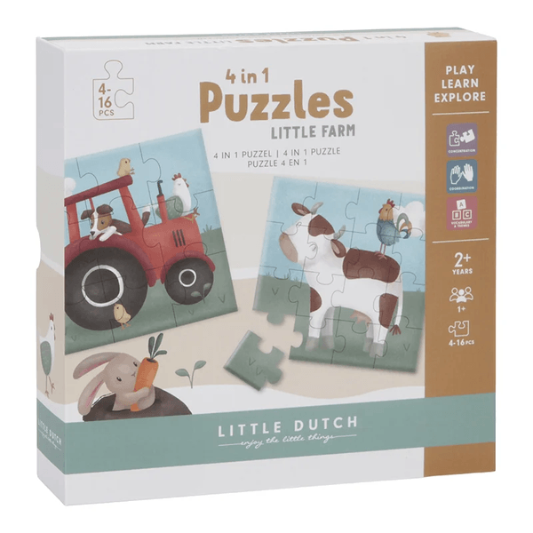 Little Dutch "4 in 1 puzzel Little Farm FSC"