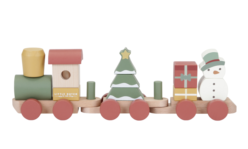Little Dutch Blokkentrein kerst FSC