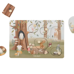 Little Dutch “Geluidenpuzzel hout – Forest Friends FSC”