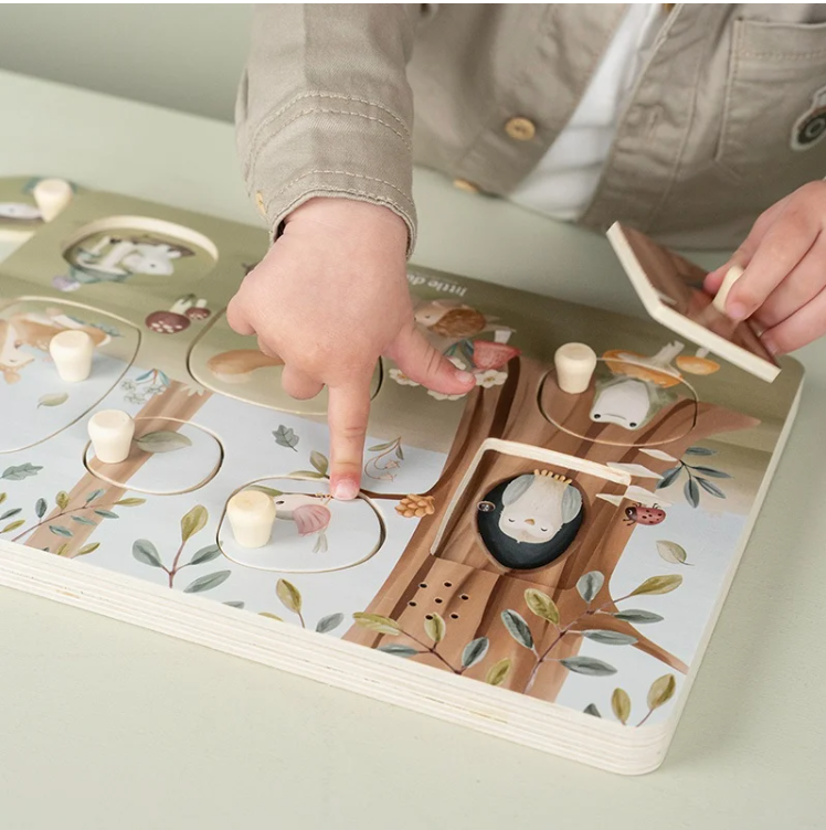 Little Dutch "Geluidenpuzzel hout - Forest Friends FSC"