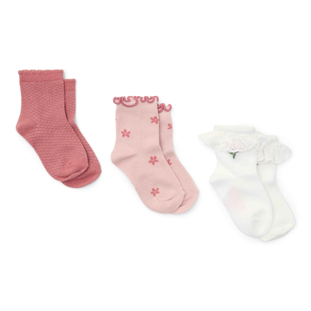 Sokken 3-pack lotus - sand
