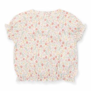 T-shirt korte mouw creme