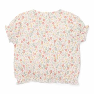 T-shirt korte mouw creme