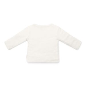 T-shirt overslag lange mouw Off white
