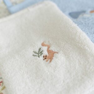 Washandjes set geborduurd Forest Friends