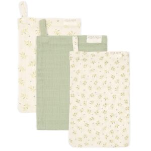 Washandjes set hydrofiel Blueberry Leaves & Sage