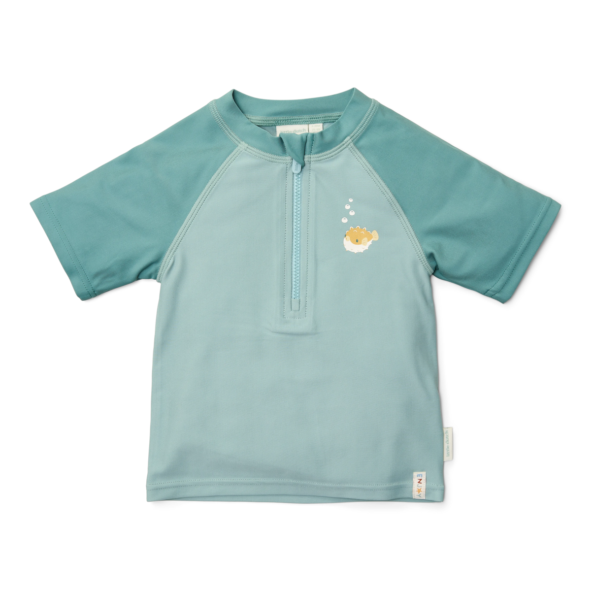 Zwemshirt korte mouwen Seashells Surf Blue
