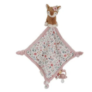 Knuffeldoekje print Hert – Roze – Fairy Garden