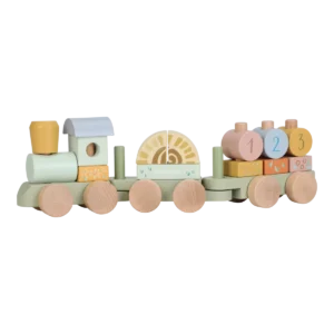 Little Dutch “Houten Blokkentrein – Safari Friends FSC”