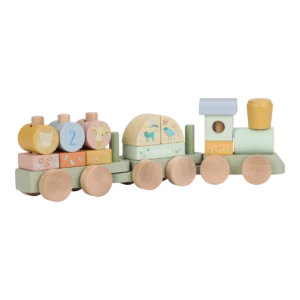 Little Dutch “Houten Blokkentrein – Safari Friends FSC”