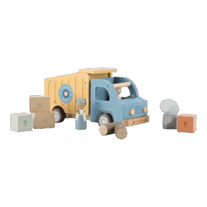 Little Dutch “Houten kiepwagen – Meerkleurig”